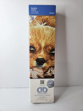 Diamond Dotz 'Sweetie Cherie' Dog Diamond Painting Kit - Brown & White